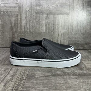 Vans Perforated Black Slip-On Sneakers